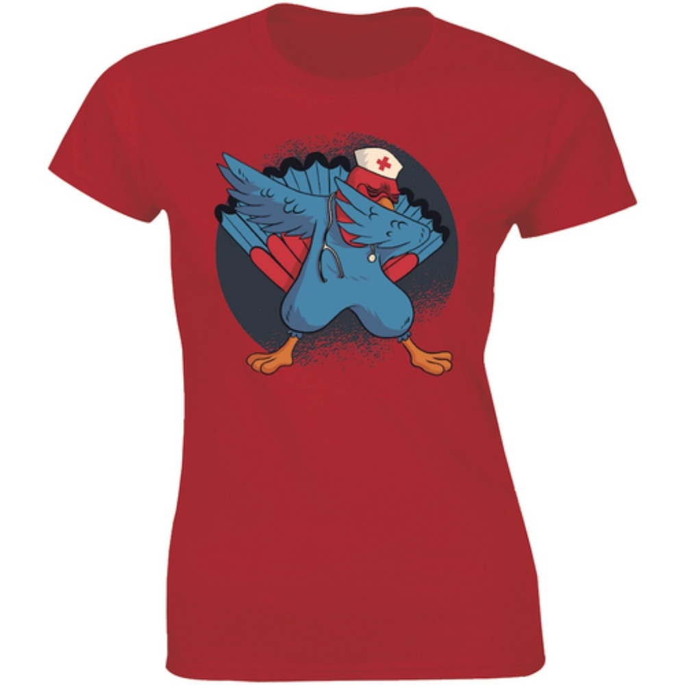 Funny Doctor Hen Chicken Farm Dancing T-shirt Tee